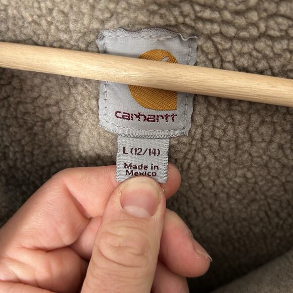 Carhartt Sherpa-Lined Mock Neck Vest “Grey Green” WV001-383 - Picture 5 of 7